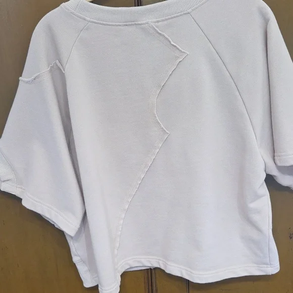 Blue B Open Seam Crop - Picture 4 of 5